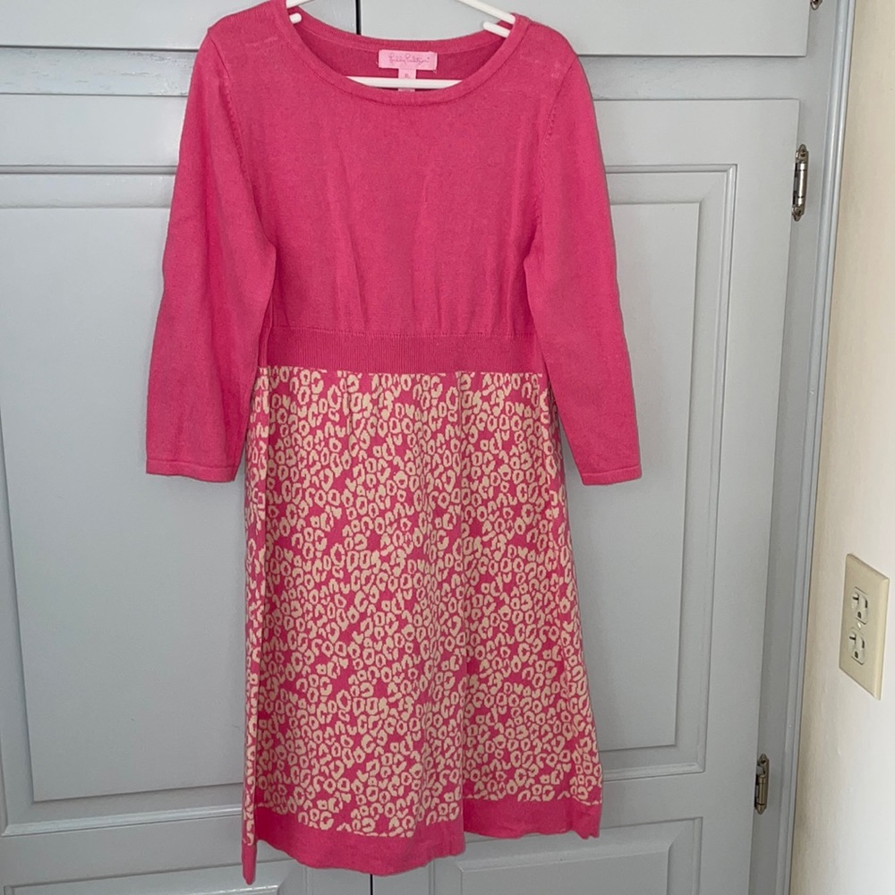 Lilly Pulitzer sweater dress girls XL